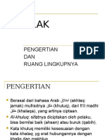 AKHLAK DAN RUANG LINGKUPNYA