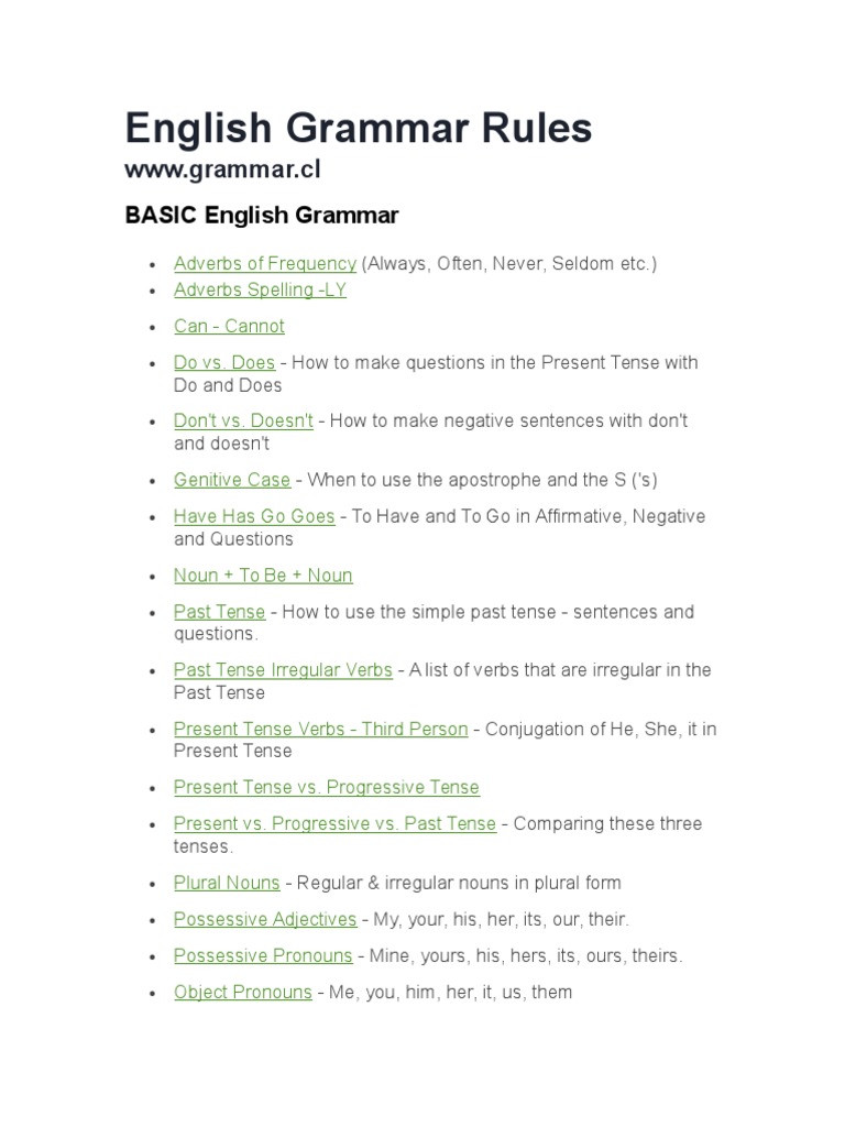 Docfoc Com English Grammar Rules Grammatical Number English Grammar