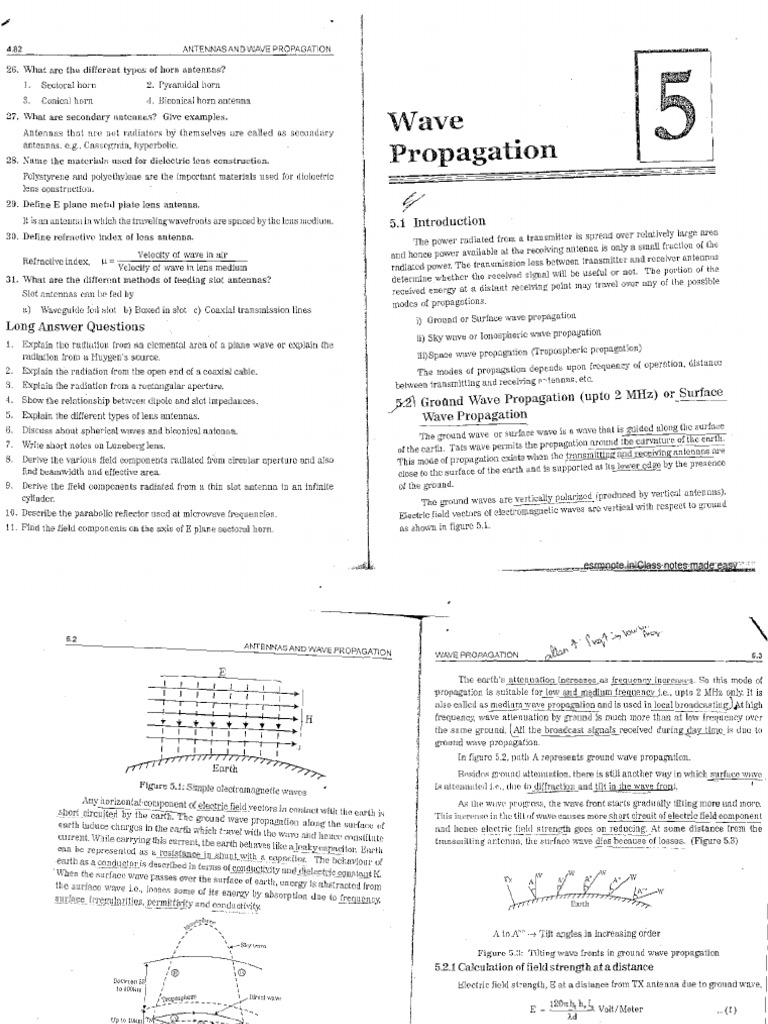 Unit 5 Antenna and Wave Propagation | PDF | Radio Propagation ...