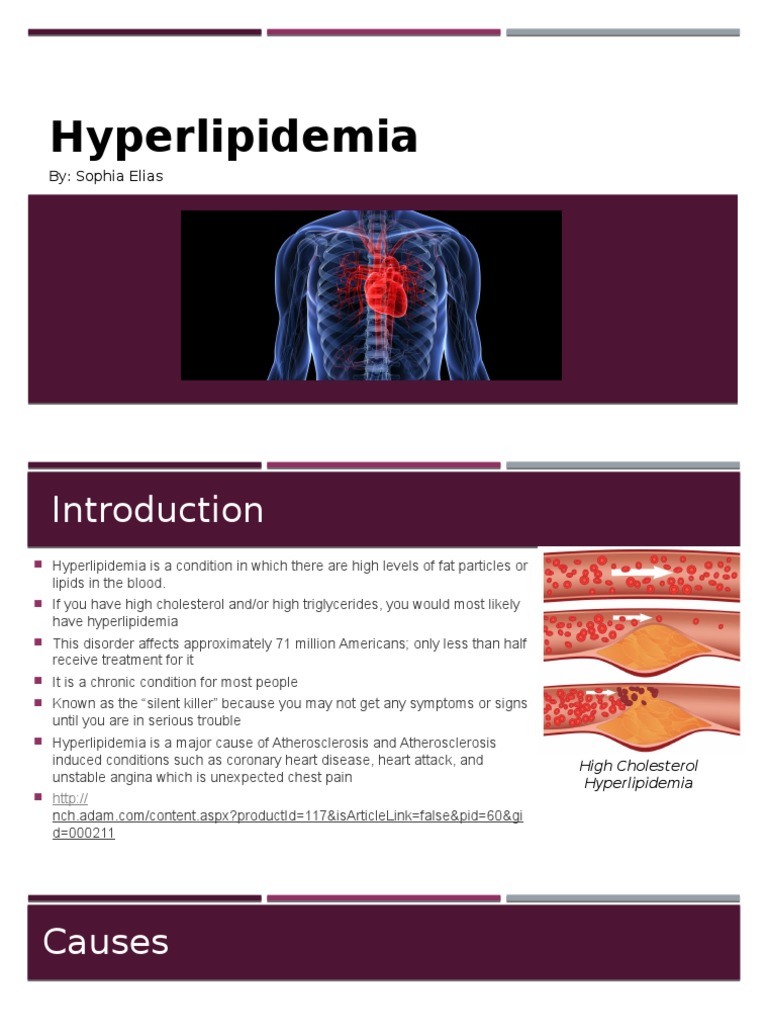 Hyperlipidemia | PDF | Hypercholesterolemia | Cholesterol