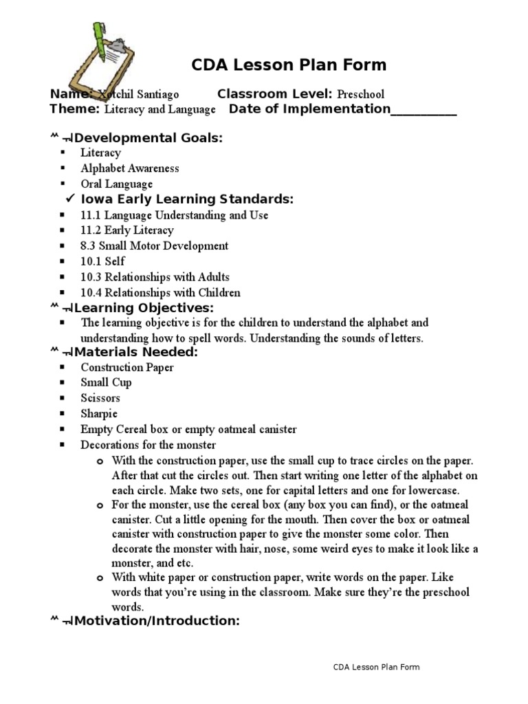 W RC II 2 Lang and Lit Lesson | Download Free PDF | Lesson Plan | Literacy