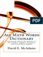 Dictionar Explicativ Matematica - Engleză PDF