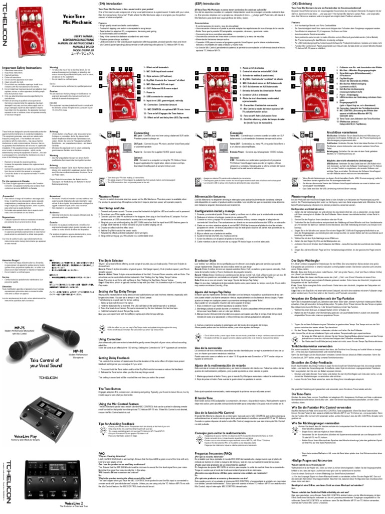 Mic Mechanic Manual 2 PDF | PDF