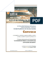 Mesa 11_DERECHOS HUMANOS Y CONFLICTOS SOCIALES_Convocatoria 5to Congreso Internacional de Ciencias Sociales UAZ 2017