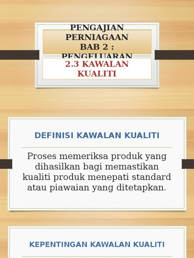 Kawalan Kualiti Pdf