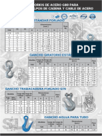 6.1.6 Ficha Gancho Estandar Forjado Fijo Giratorio Gancho Trabacadena Tipo Aguja SLR