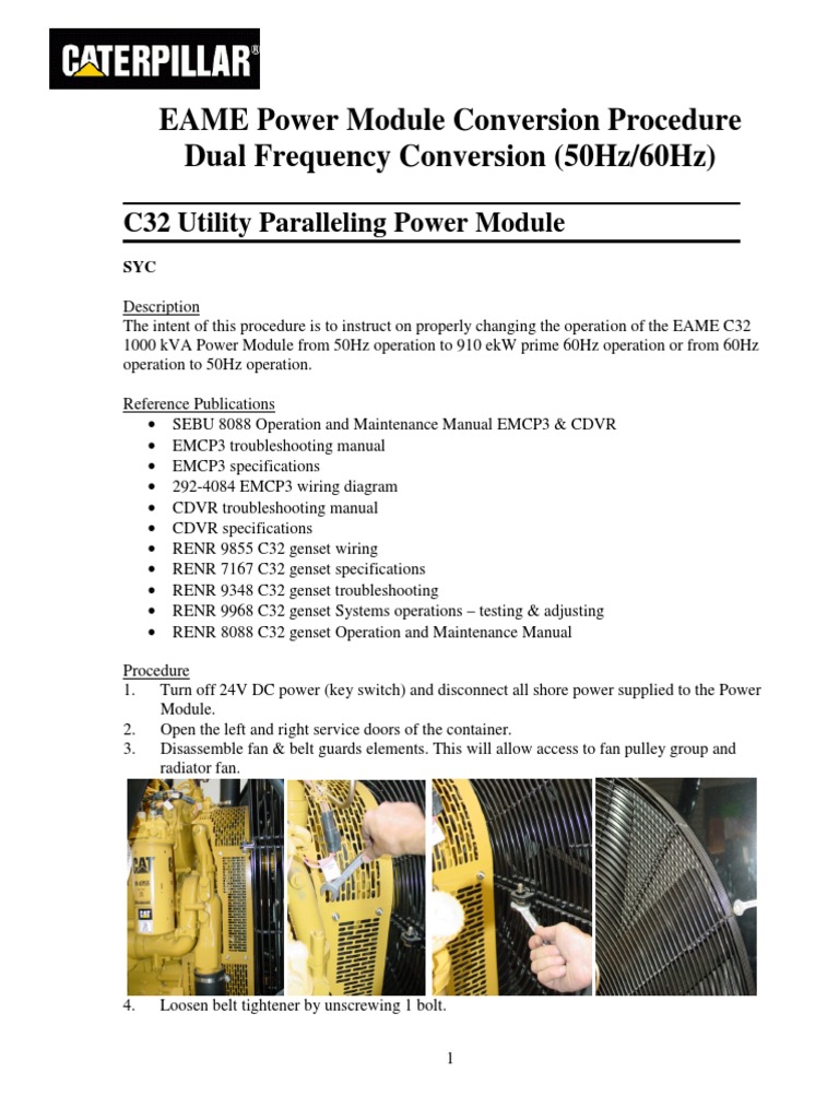 Cat Generator C32 Service Manual