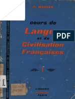 Cours de Langue Et de Civilisation Françaises I