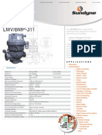 Sundyne LMV BMP 311 Centrifugal Pump Data Sheet PDF