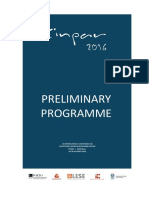 Cinpar2016 Programme DRAFT