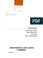 Entrega Sobre El Caso de Arco Company