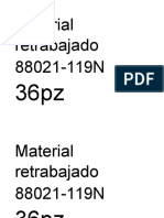 Material Retrabajado