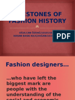 The Milestones of Fashion History