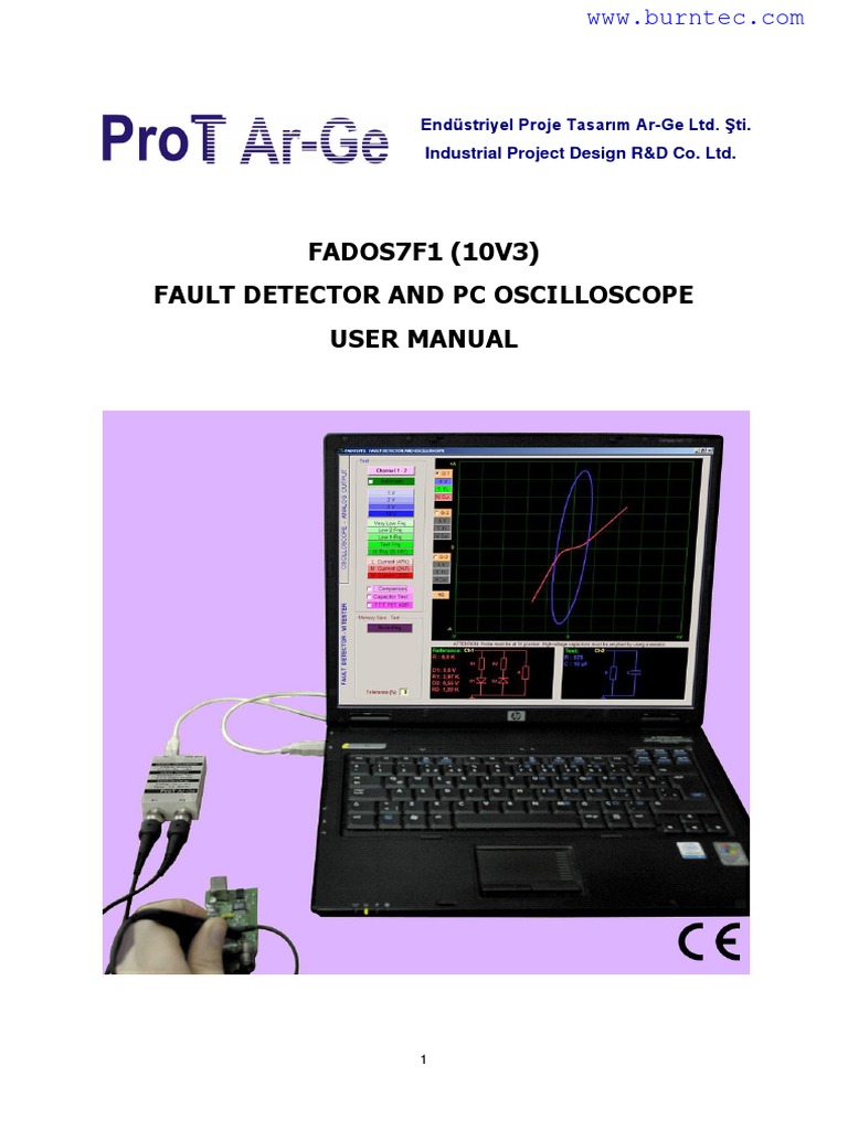FADOS7F1 Fault Detector Oscilloscope User Manual | Capacitor | Electronic  Circuits