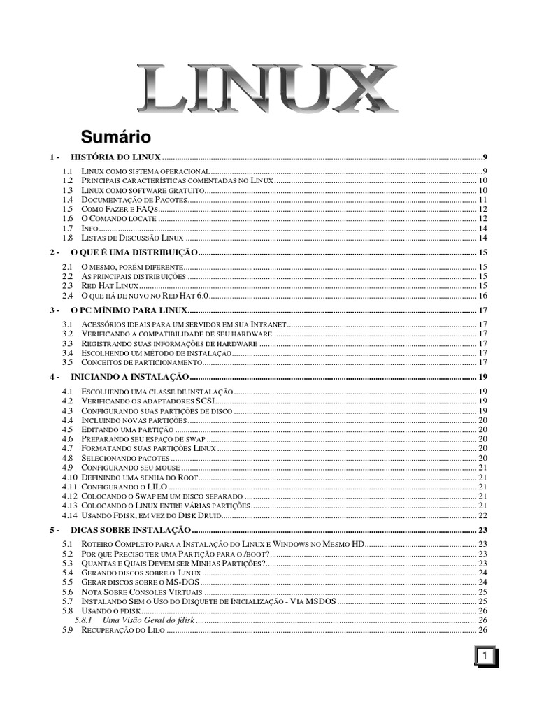 Manual de Linux Completo PDF | PDF | Linux | Shell (informática)