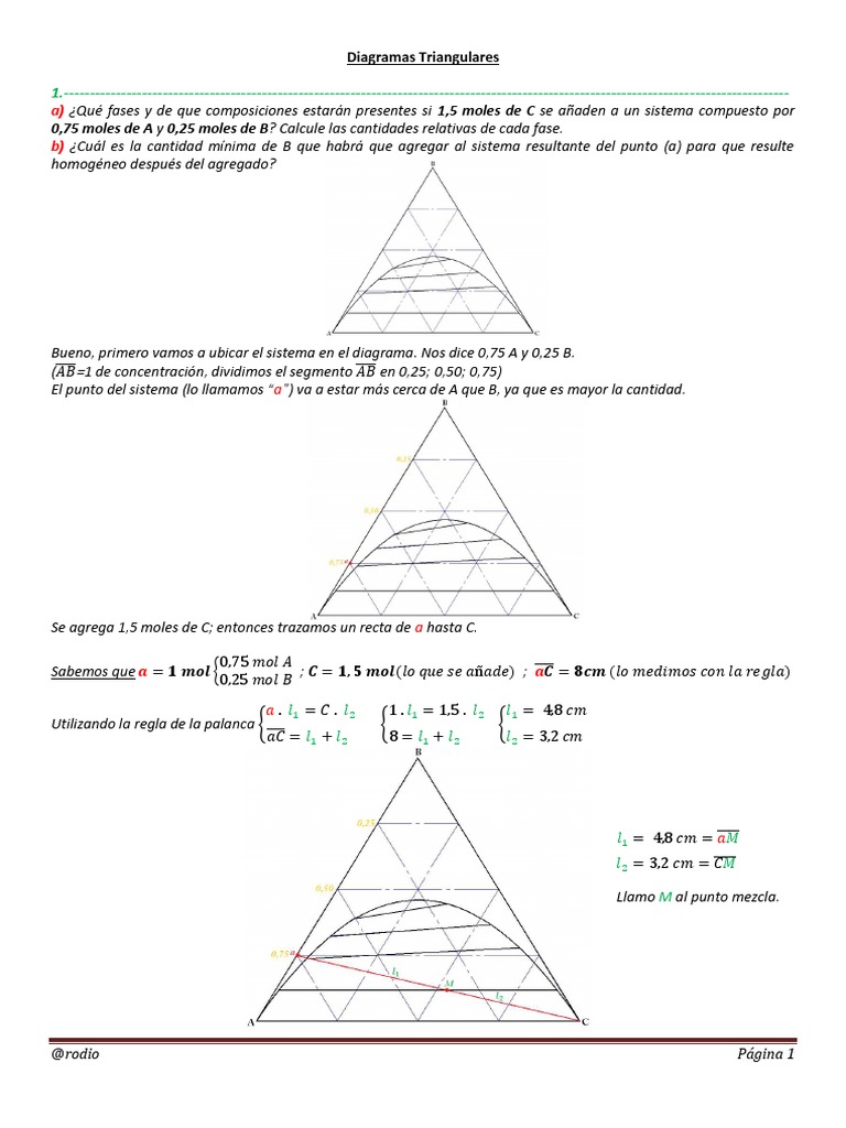 Diagramas Triangulares.pdf | Mol (Unidad) | Matemática