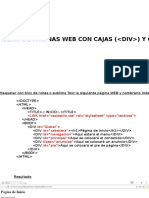 Diseño de Páginas WEB Con Cajas (DIV) y CSS