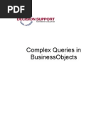 Download Complex Queries in Business Objects by jagadish_val SN34879616 doc pdf