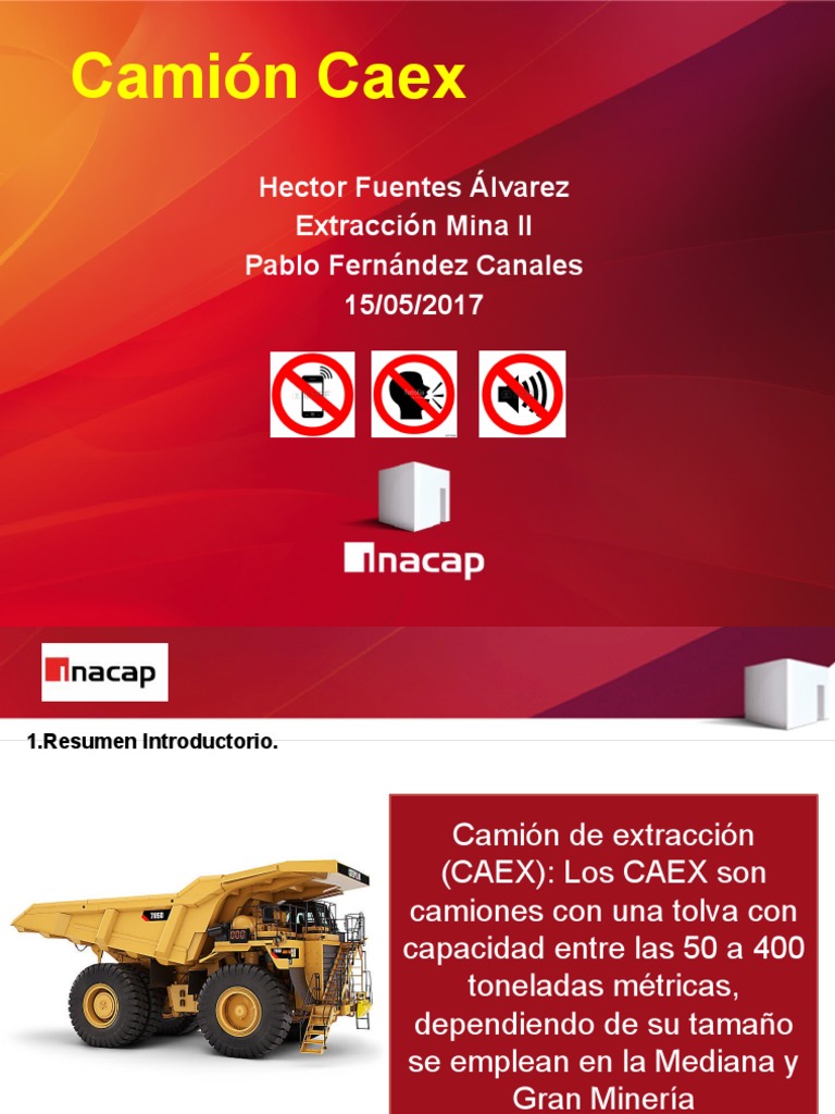 Características del Camión CAEX en Minería | PDF | Camión | Tanques