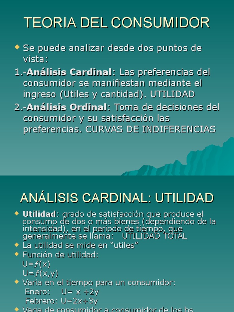Teoria del consumidor diapositivas_teorias