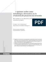 Evaluacion de Proyectos Metodo de Opciones Reales PDF