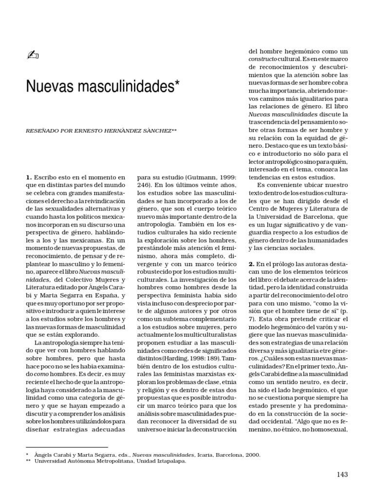 Nuevas masculinidades.pdf Masculinidad Hombre
