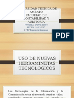 Uso de Nuevas Herramientas Tecnologicas