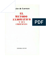 El Método Axiomático y Sus Creencias PDF
