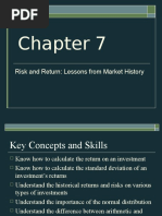 Risk and Return: Lessons From Market History