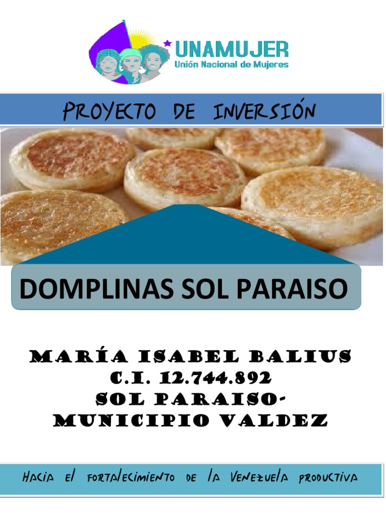Propuesta de Microempresa Domplinas | PDF | Inversiones | Beneficio ...