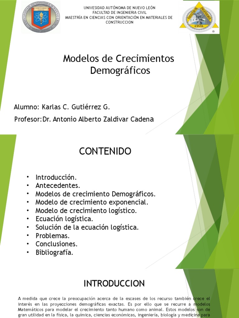 Presentacion de Matematicas Función logística Matemáticas