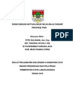 Laporan Aktualisasi Nilai Dasar Pns Perawat