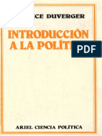 Introducción a la política - Maurice Duverger