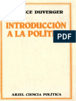 Introducción A La Política - Maurice Duverger