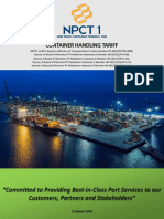 NPCT1 Container Handling Tariff v10