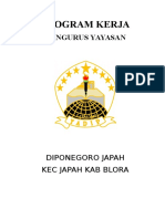 Program Kerja Yayasan Diponegoro