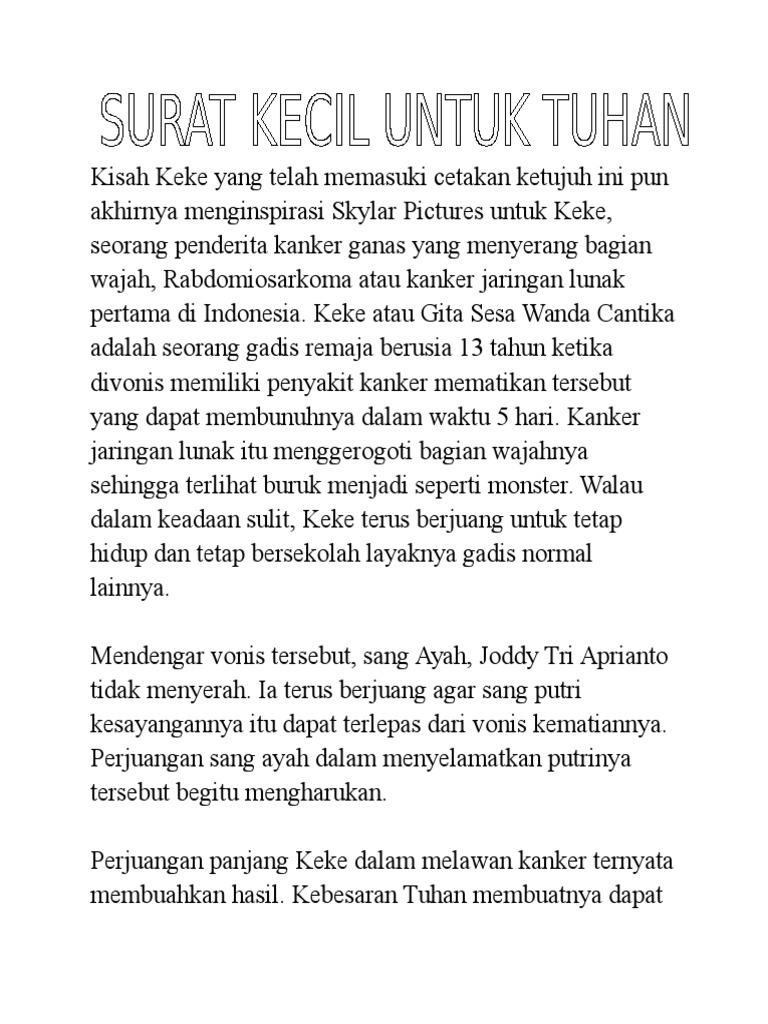 Surat Kecil Untuk Tuhan 2