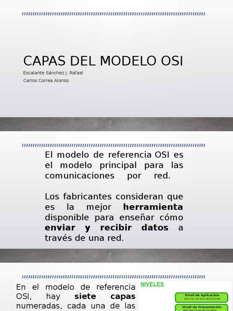 Capas Del Modelo Osi de Iso Modelo osi Red de computadoras
