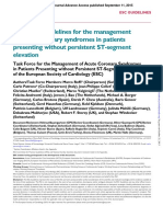 2015 - ESC - Acute - Coronary - Syndromes - (ACS) - in - Patients - Presenting - Without - Persistent - ST-segment - Elevation - (Management - Of) PDF