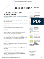 Aplikasi Logaritma LN - Log Dan Log 10 Dalam Microsoft Excel 2007