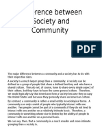 Difference Between Society and Community: What Makes Them Distinct