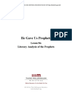 He Gave Us Prophets: Literary Analysis of The Prophets