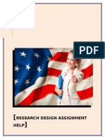 Research Design Assignment Help
