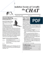 September 2006 Chat Newsletter Audubon Society of Corvallis