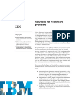 Ibm Solutions for Healthcare Providers