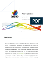 Wipro Investor Presentation Q4 FY17