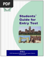 Download ETEA Entry Test Guide Information Sample Paper by Shawn Parker SN348836699 doc pdf