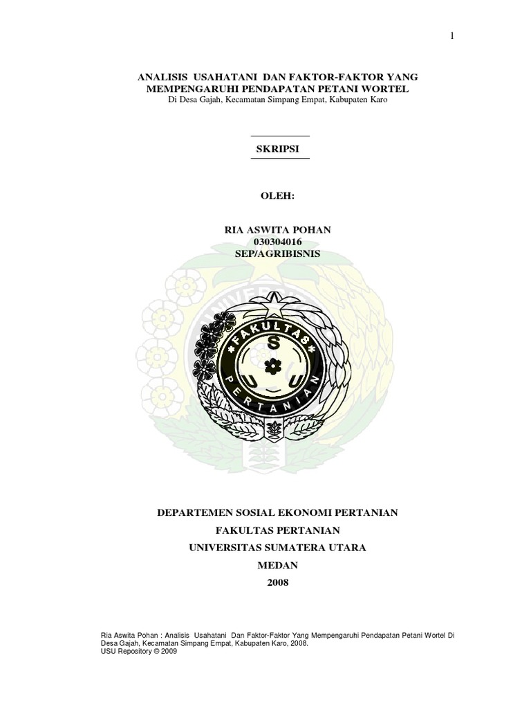 Skripsi Pertanian Agribisnis Pdf Pejuang Skripsi