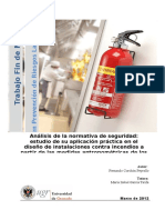Análisis de La Normativa de Seguridad: Estudio de Su Aplicación Práctica en El Diseño de Instalaciones Contra Incendios A Partir de Las Medidas Antropométricas de Los Usuarios