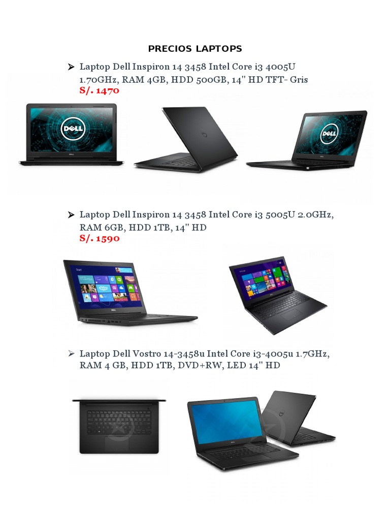 Precios Laptops | PDF